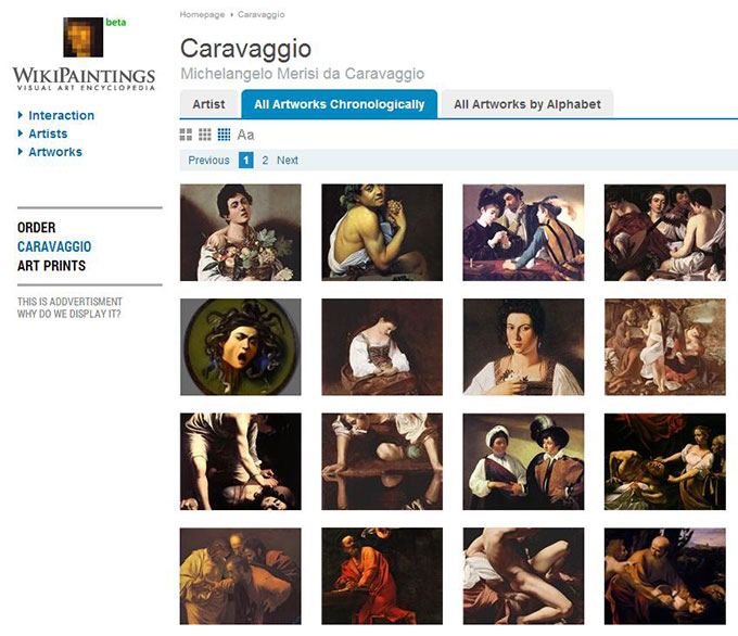 Wikipaintings-caravage