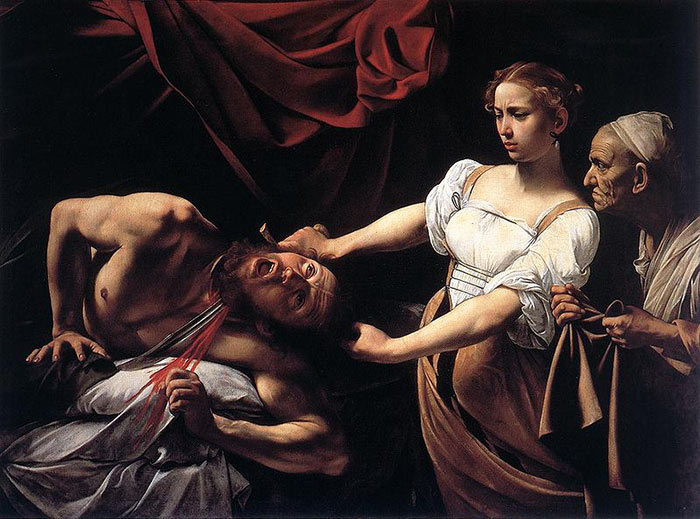 Judith décapitant Holopherne, par le Caravage, 1598