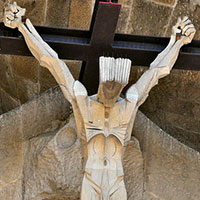 Christ de la façade de la Passion - Sagrada Familia