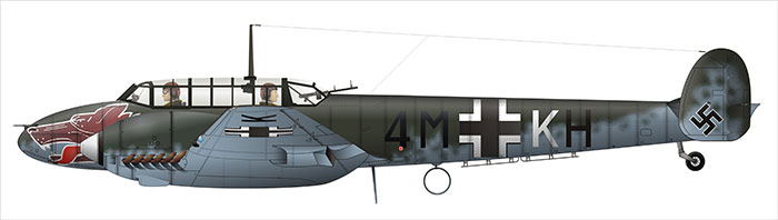 Messerschmidt BF 110 - avion utilisé par Hess pour se rendre en Angleterre