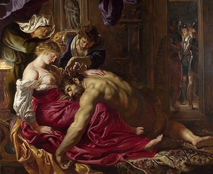 Samson et Dalila, par Rubens, 1610