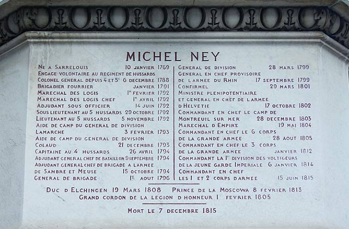 La carrière du Maréchal Ney