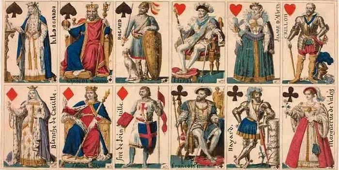 Ancien jeu de cartes à jouer
