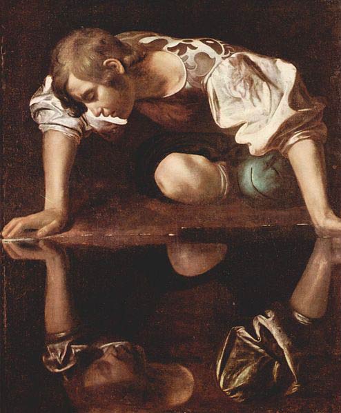 Narcisse, Le Caravage, 1595