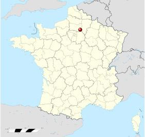 carte de localisation - château de Pierrefonds
