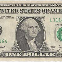 Billet 1 dollar américain - Illustration