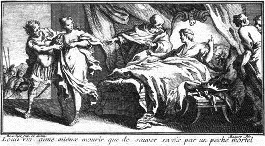 La mort de Louis VIII, qui aime mieux mourir que de sauver sa vie par un pêché mortel