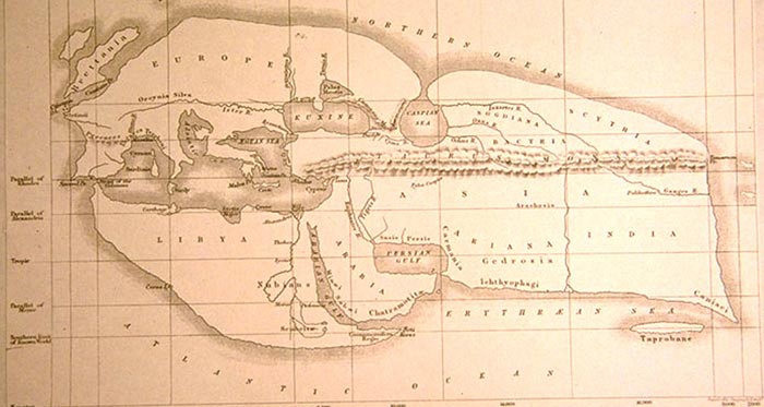 Le monde connu selon Ératosthène