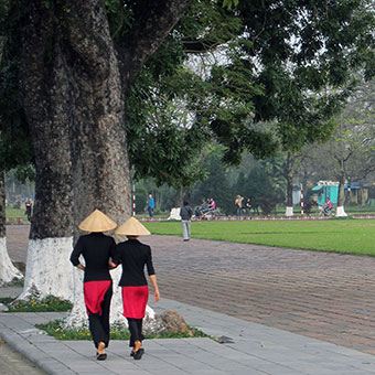 Deux vietnamiennes à Hué