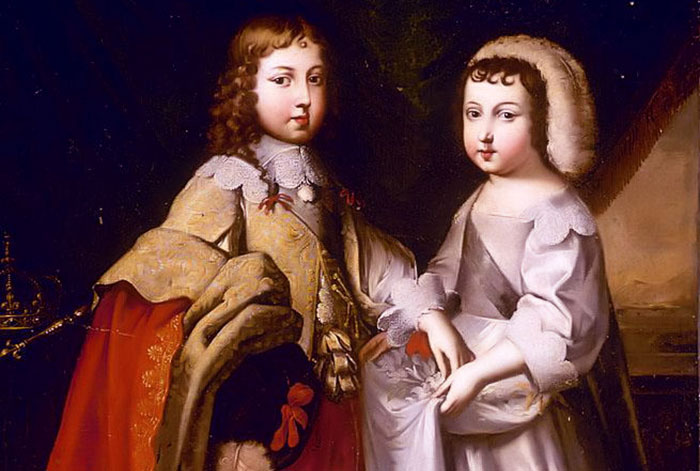 Louis XIV et son frère Philippe