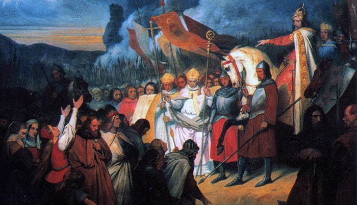 La soumission des Saxons à Charlemagne, par Ary Scheffer