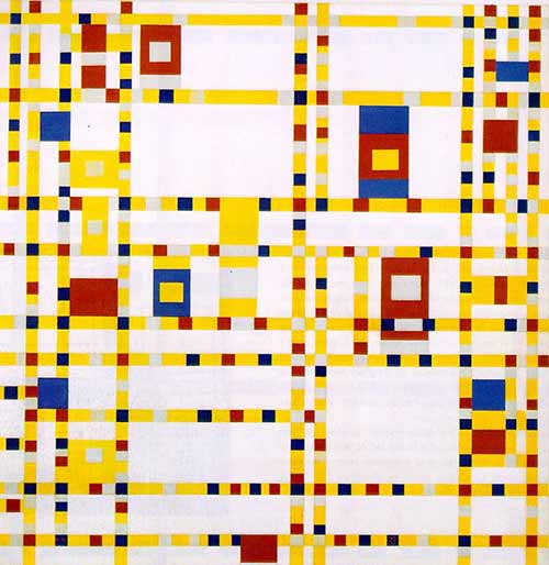 Broadway boogie woogie de Piet Mondrian