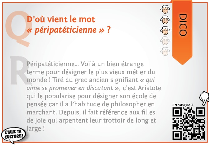 carte022 - Dico - D'où vient le terme péripatéticienne?