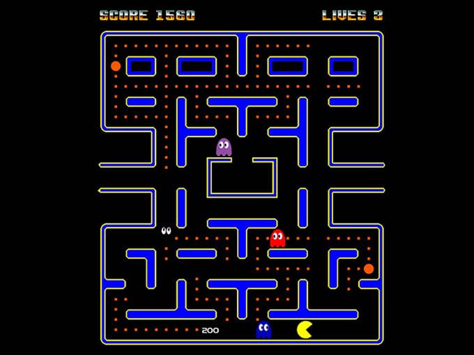 Tableau original du jeu, sorti en 1980 et édité par Namco