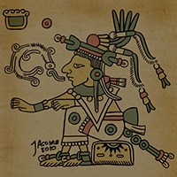 Shaman aztèque par JesseAcosta (retrouvez-le sur DeviantArt)