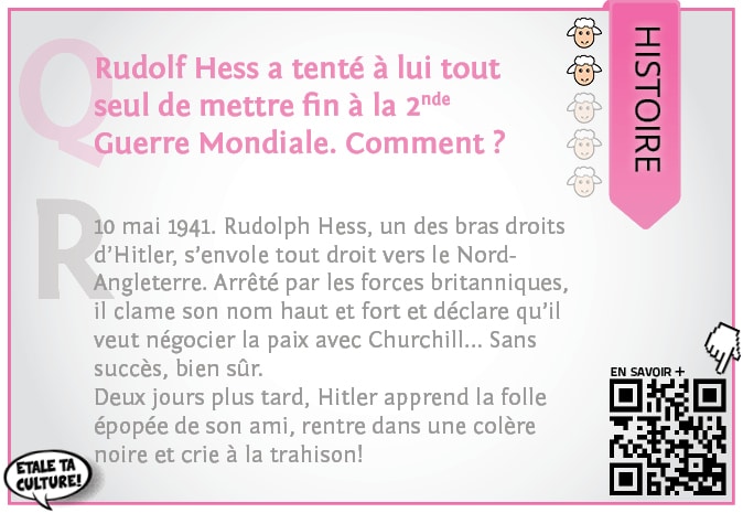 carte030 - Histoire - Comment Rudolph Hess a essayé d'arreté la seconde guerre mondiale