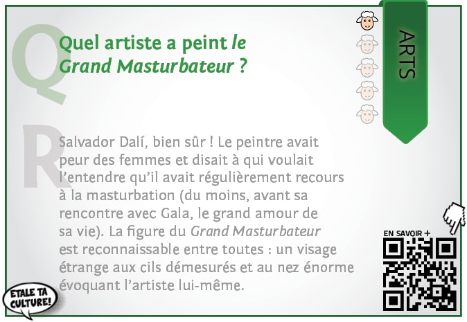 carte032 - Arts - Quel artiste a peint le grand masturbateur