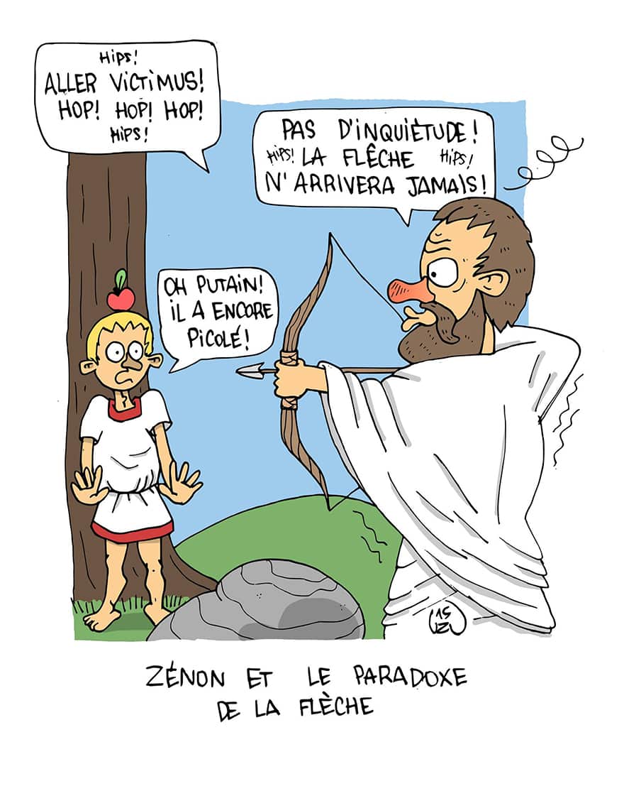 Zénon-et-le-paradoxe-de-la-flèche