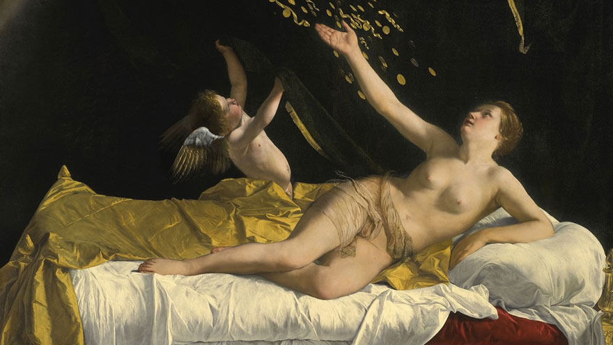 Danaé et la pluie d'or, Orazio Gentileschi (1563-1639)